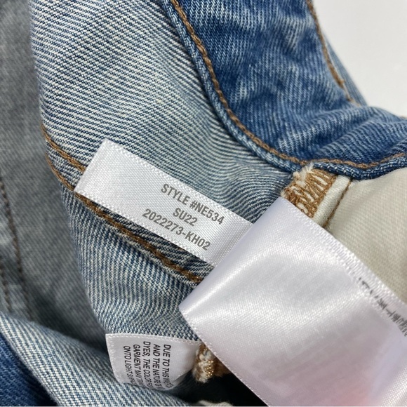 Madewell Plus Relaxed Denim Shorts Renfield Wash Destructed Edition 24W - Picture 6 of 9